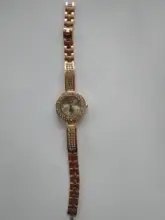 Reloj de pulsera de lujo para Mujer, cronógrafos de oro rosa, de diamante, femenino
