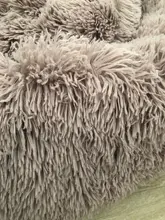 Cama de perro caliente de lana ronda perro perrera casa larga felpa invierno mascotas camas para perros medianos grandes perros gatos cojín del sofá suave esteras