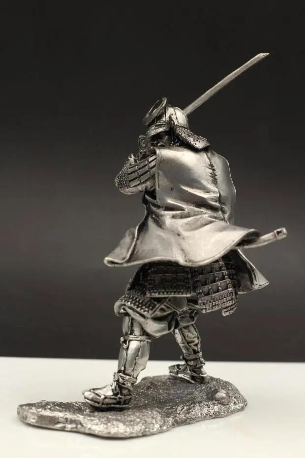 1:18 Масштаб 90 мм оловянный Металл броня самурайская Статуэтка фигурка японский азучи-момояма Warring Hegemon DIY сборка статическая модель