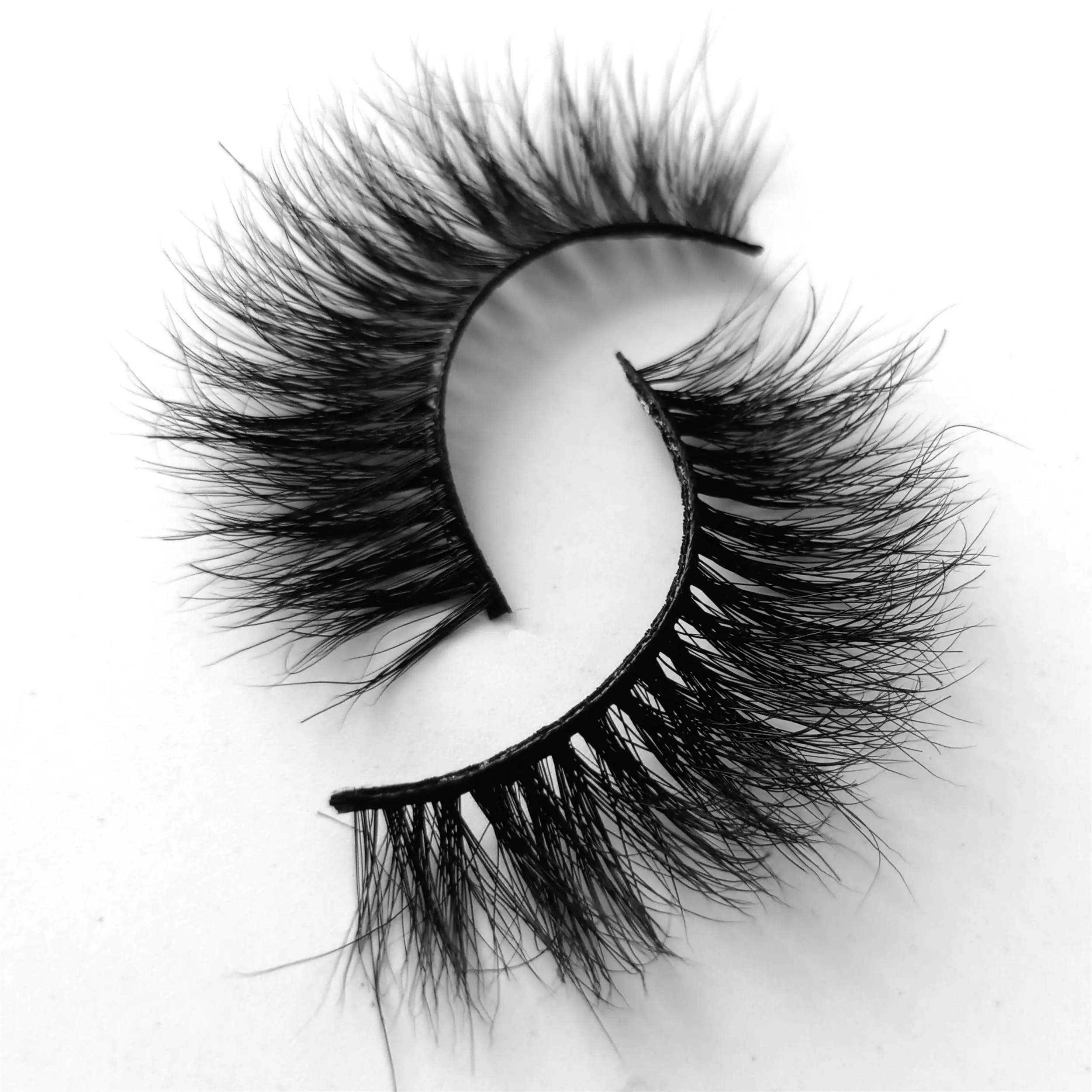 Ресницы из натуральной норки ручной работы LOVE Thank 1 пара накладные ресницы черная