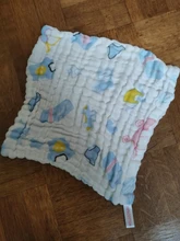 Toalla infantil de muselina para bebé, pañuelos de dos capas, toalla de 6 capas, de algodón, tejido denso, de 5 a 10 Uds.