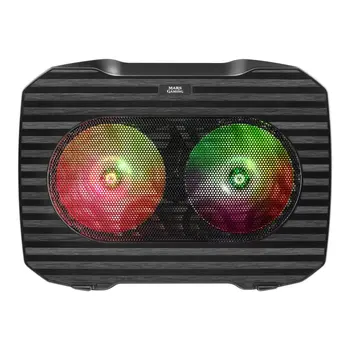 

Mars Gaming MNBC0, PC cooling Base up to 15.6 ", 2 fans, portable RGB Flow cooler, USB2.0