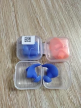 Tapones de silicona blanda para los oídos, 1 par, resistentes al agua, para natación, a prueba de polvo, Clips, accesorios para deportes acuáticos y buceo