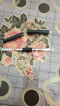 Pincel de uñas 2 en 1 de doble punta, herramienta de uñas de doble uso, cepillo de Gel de poligel y recolector, barra de Color de acero inoxidable, cepillo de flores
