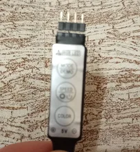 Strip-Light Tv-Background-Lighting Key-Control Desk-Screen Usb-Cable Flexible-Lamp LED