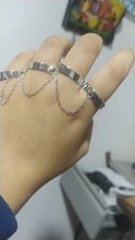Anillos abiertos de dedo múltiple para mujer, cadena de eslabones estilo Punk, fiesta, concierto, ceremonia, regalo de joyería, venta al por mayor, 2020