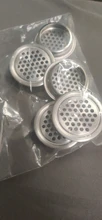 Rejilla de ventilación de acero inoxidable para armarios, cubierta decorativa de 19mm-53mm, 5 uds.
