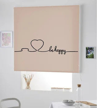 

Blind Iroa roll with drawing/Be Happy! ROLLER BLINDS TRANSLUCENT! (LAND 100X175)