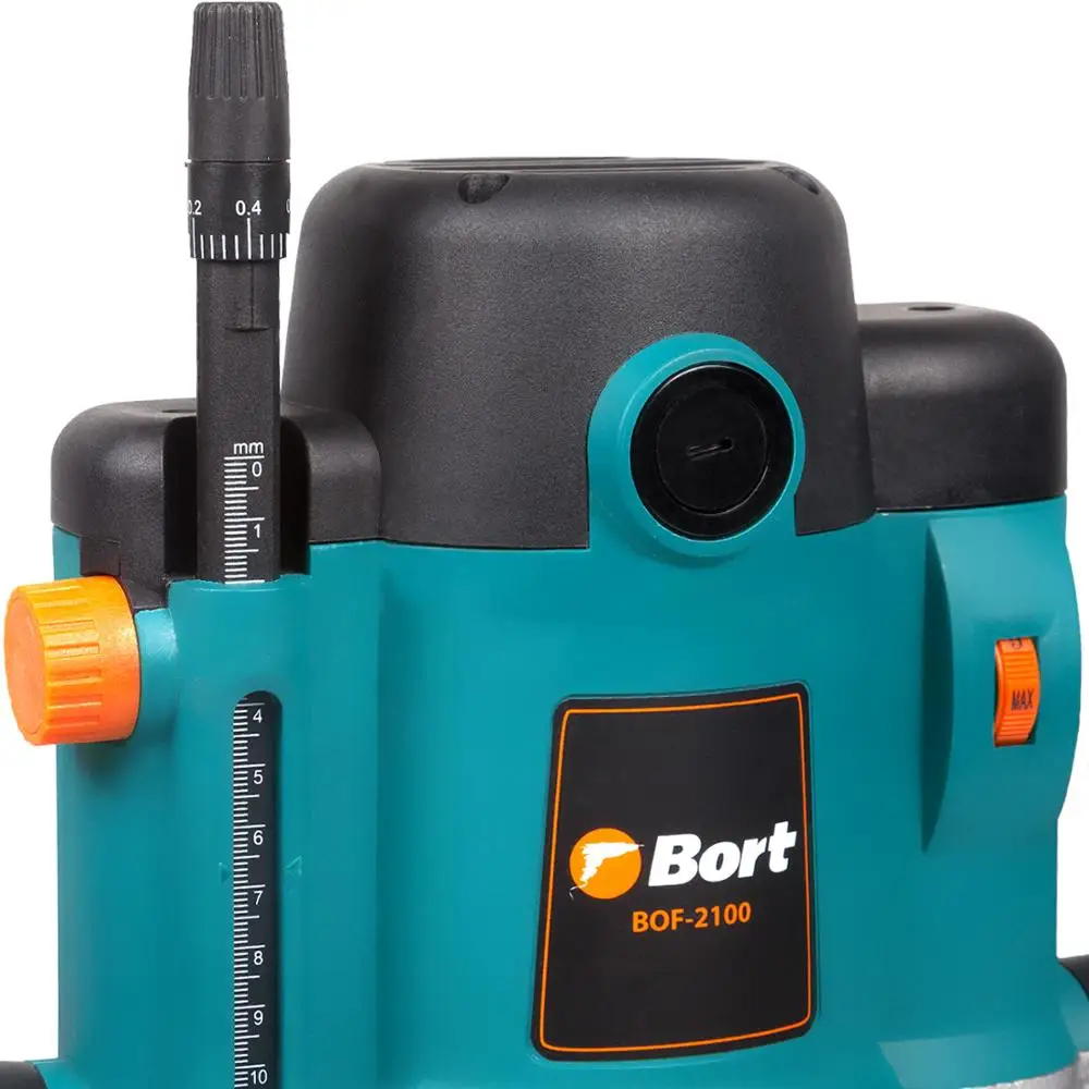 Фрезер электрический Bort BOF-2100(Мощность 2100 Вт, регулировка скорости, цанга на 8, Циркульная направляющая