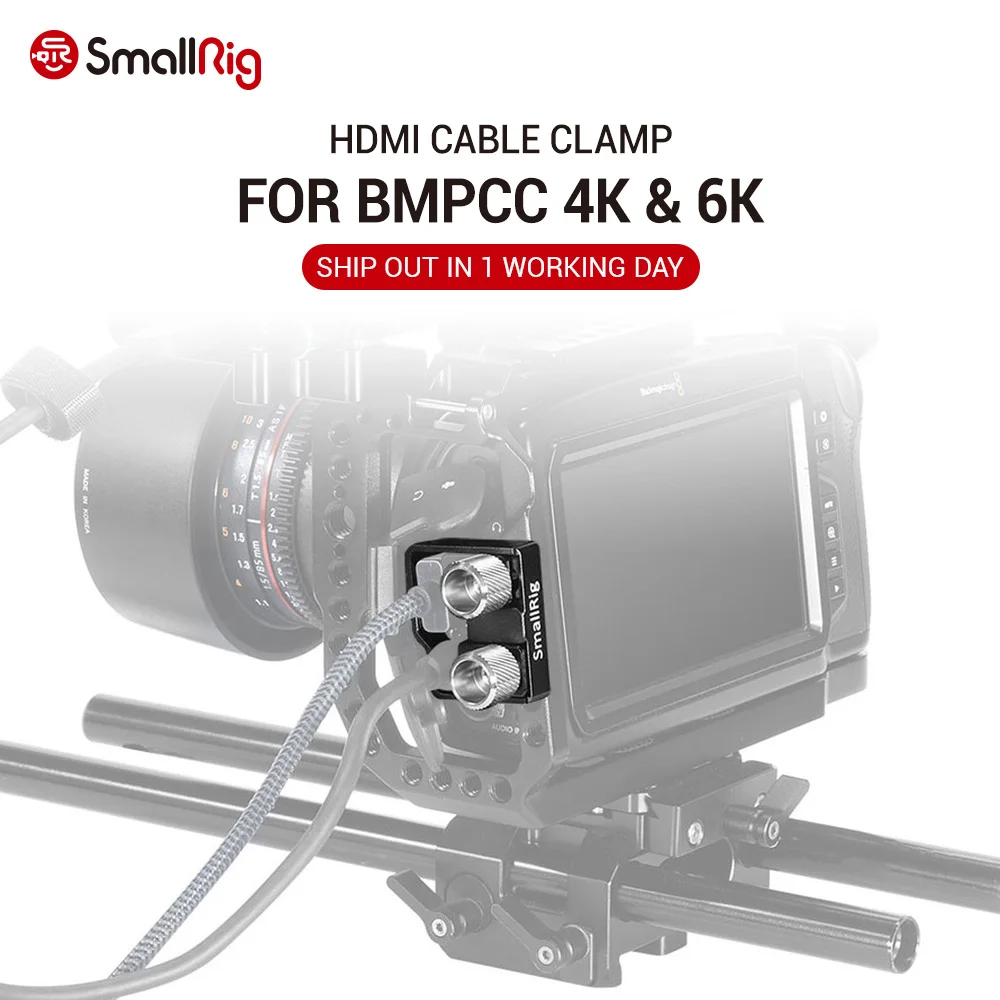 Кабель зажим SmallRig для камеры HDMI и Φ BMPCC 4K / 6K 2246|Моноподы| |