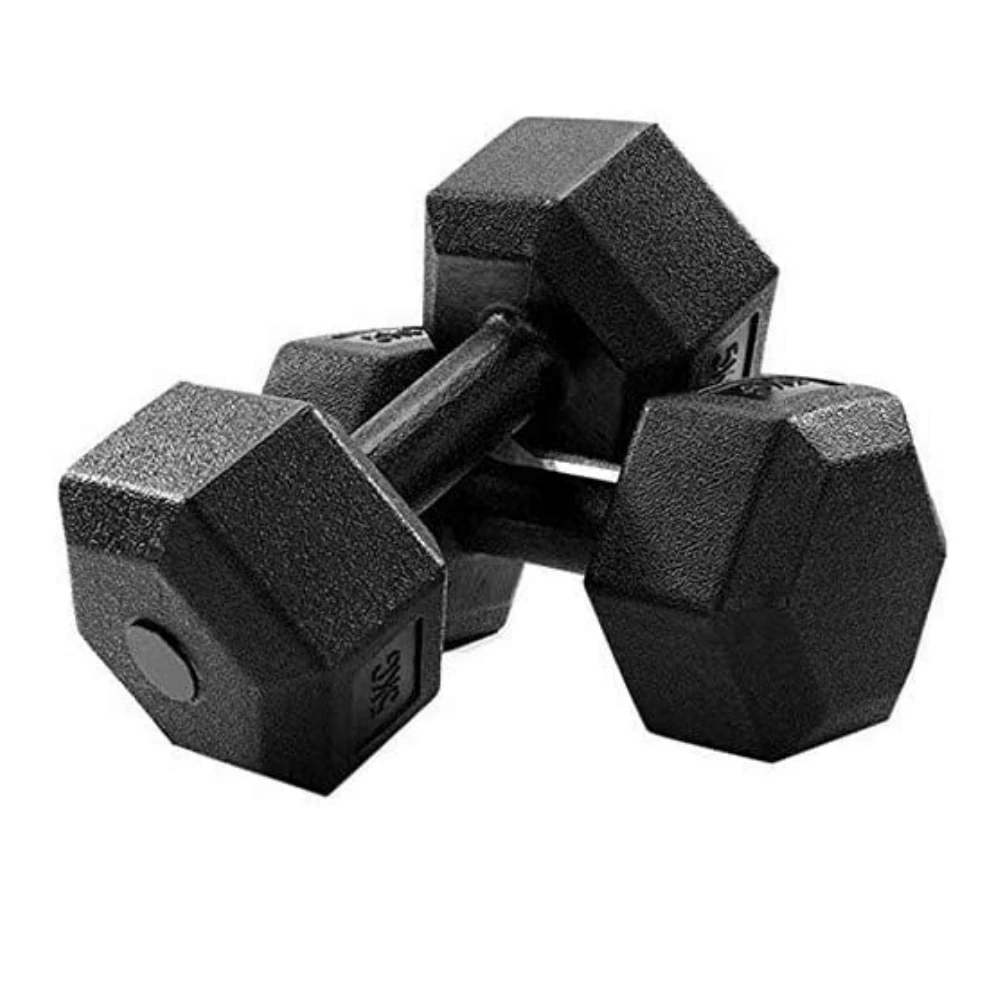 Haltère de musculation hexagonal 10 kg au meilleur prix à l'unité