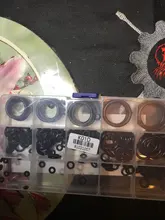 O anillo de hidrolock caucho 200 unids/set O anillos arandela de lavadora de anillo O kit de surtido de caucho de silicona anillo 15 tamaño con caja