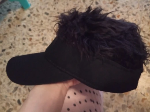 Golf Hats With Fake Wig photo review