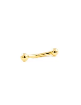 

Piercing Gold Eyebrow smooth ball 3 mm (18kts)