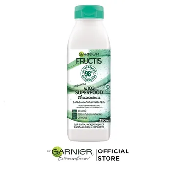 

Garnier Fructis hair balm conditioner "" Aloe Superfood Moisturizing "hair, in need of hidration and softness, 350 ml