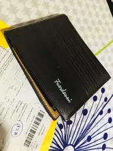 Cartera Vintage de cuero para hombre, cartera masculina de lujo, corta, ajustada, con Clip para dinero, tarjetero, Portomonee