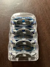 Gillette-Cuchillas de afeitar para hombre Fusion, 5 capas, cuchillas de seguridad, acero inoxidable, cuidado de la cara, 4 unidades