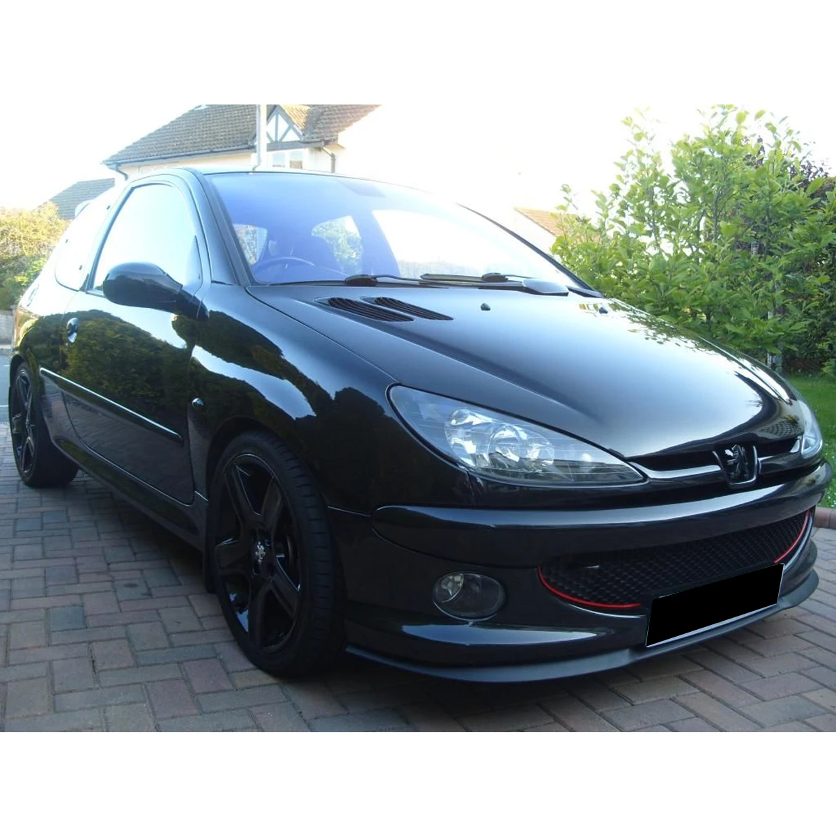 For PEUGEOT 206 CUPRA R FRONT SPOILER BUMPER LIP Euro Spoiler Lip Universal 3 pcs Body Kit