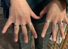 Tocona 9 unids/set Bohemia hoja corazón gota de agua de piedra lunar anillo joyería estilo bohemio Vintage Woemn anillo bisutería boda 9485