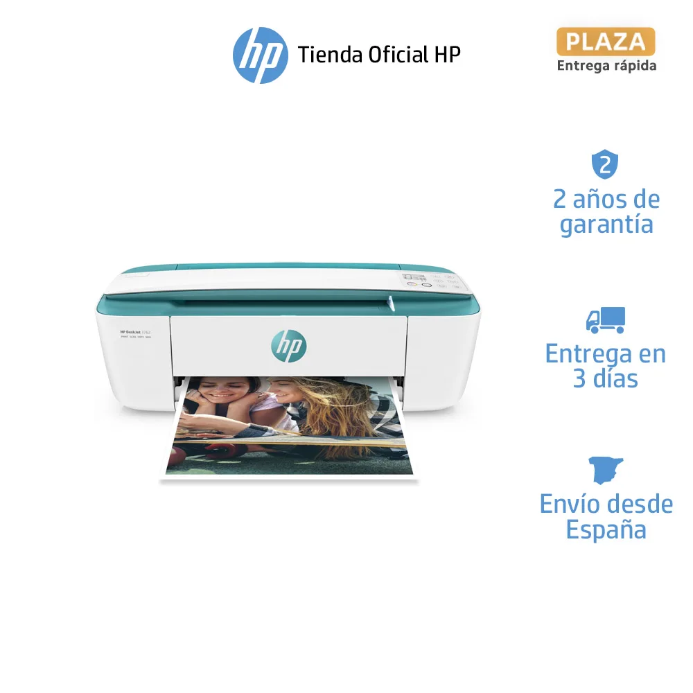 HP DeskJet 3762 multifunction printer, b/n and color printing, double  sided, copy, escanea, WiFi, Compatible with Instant Ink|Printers| -  AliExpress