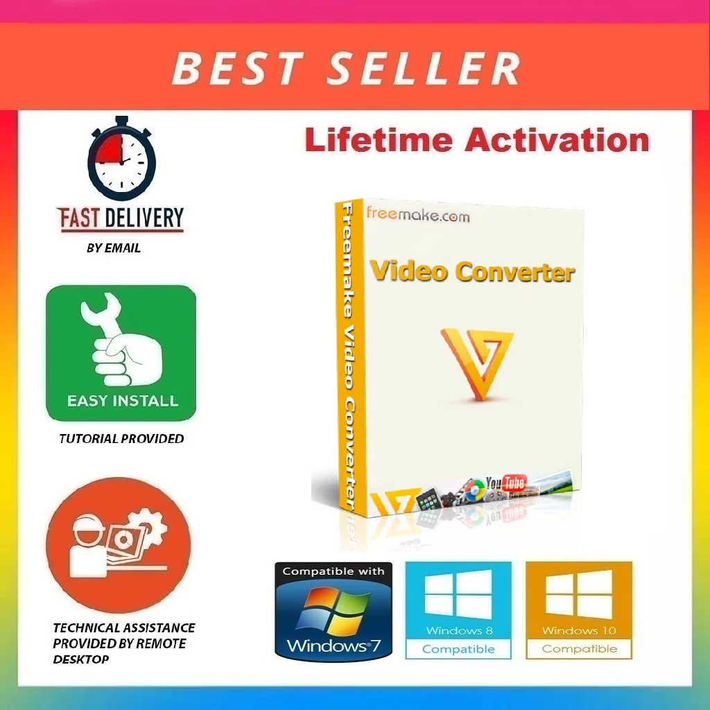 Freemake Video Converter Pack de oro de convertir a AVI MP4... WMV MKV... 3GP DVD MP3 iPad iPhone psp 2021 entrega de correo electrónico⚡📧