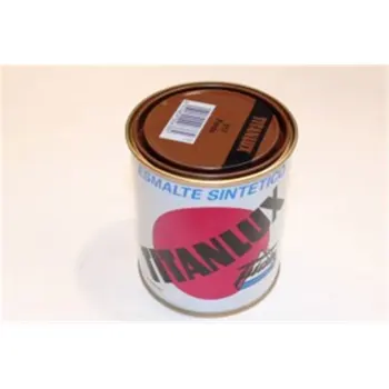 

Shiny synthetic enamel TITANLUX Brown 375ML 001051738