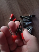 Alligator Clips-Clamps Crocodile-Clips Insulated Cable Lead-Testing Metal 10pcs/Lot Plastic-Handle