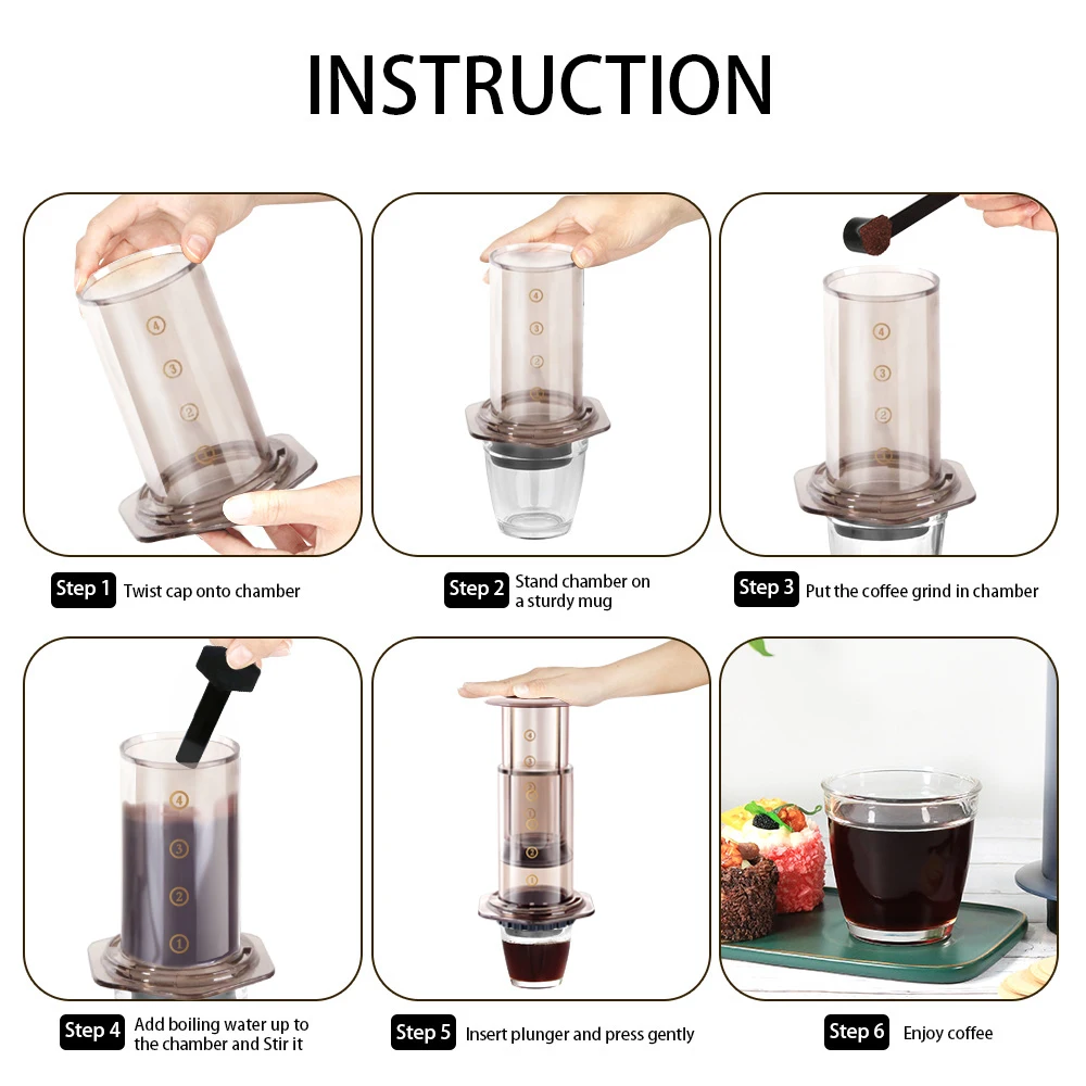 Portable Aeropress Espresso Maker and Coffee Press With Filters – Laidrey