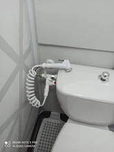 Handheld Toilet Bidet-Sprayer-Set Switch Cleaning-Tool Retractable Spring-Hose-Adapter