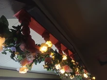 Flower Led Lights Garland-Decor Battery-Powered Fairy-String Rose Party Wedding-Valentines