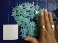 3D Star and Moon Wall Stickers Energy Storage Fluorescent Glow In The Dark Luminous For