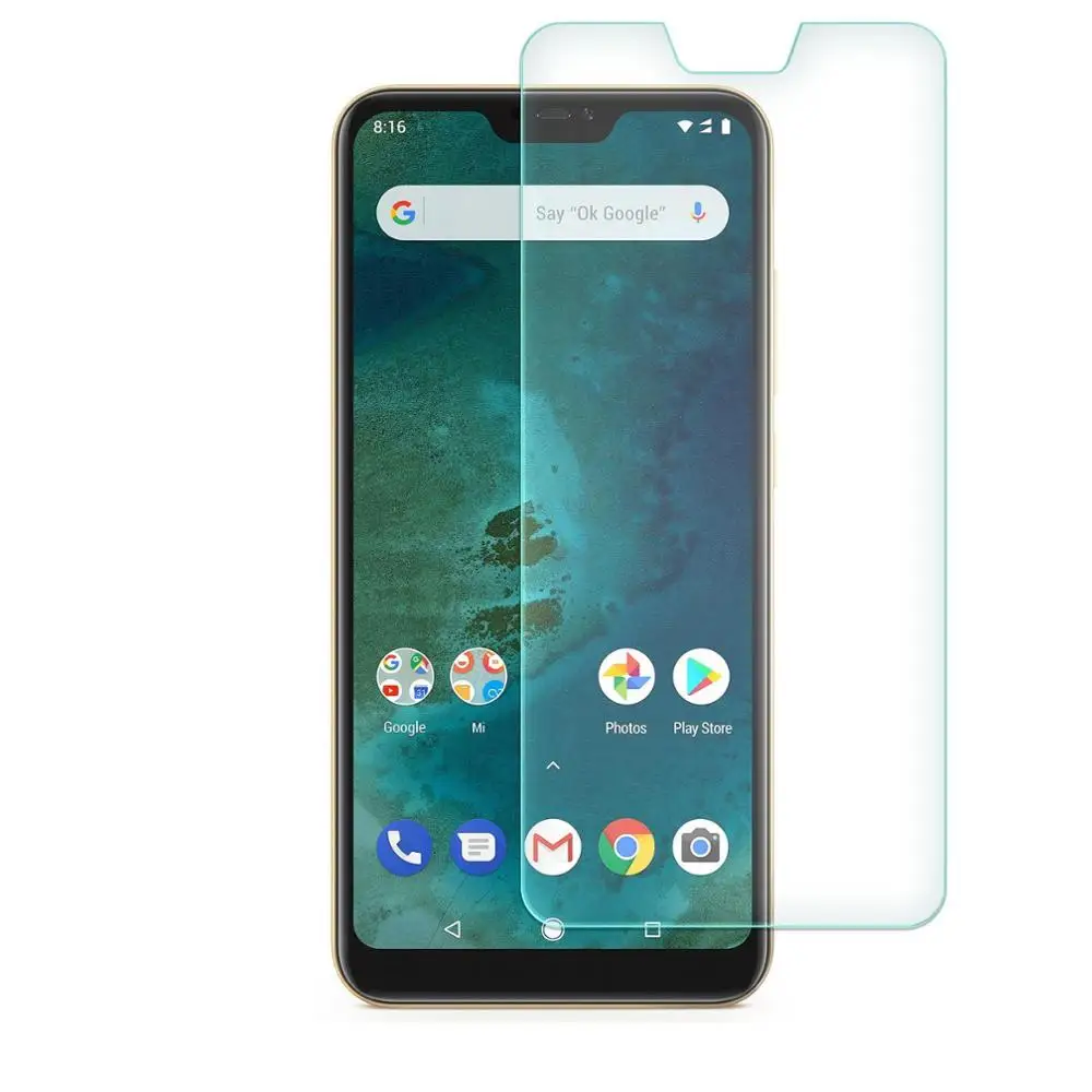 MiA2Lite Redmi6Pro Протектор экрана из закаленного стекла Xiaomi Mi A1/A2/A3/5X/8/9/9 T/LITE/PRO/BE - Цвет: MiA2Lite Redmi6Pro