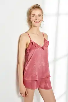 

Trendyol Ruffle Detail Pajamas set THMSS19WR0168