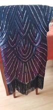Summer Women Dress 1920s-Flapper-Dress Sequin-Fringe Party-Midi Great-Gatsby Sleeve O-Neck