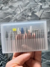 Caja de almacenamiento clara de 10/20/30 ranuras para limas de uñas, contenedor para accesorios de uñas