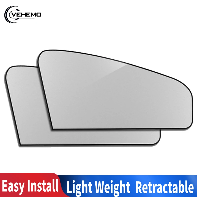 

2PCS Front Backseat Windshield Sunshade Auto Sun Visor Durable Car SunShade Window Covers Car-Styling Magnet Portable Silver