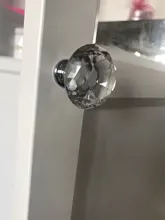 Wardrobe Handles Hardware Drawer Pull Cupboard Glass-Knobs Cabinet-Door Crystal Diamond-Shape