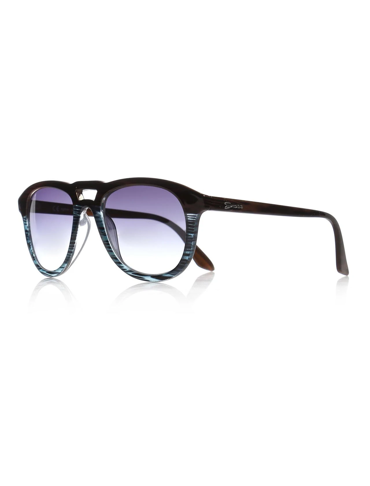

Unisex sunglasses e 1913 a385 bone color organic oval aval 52-21-140 exess