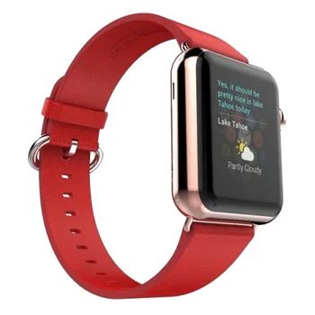 

Strap for Apple Watch 42mm leather red