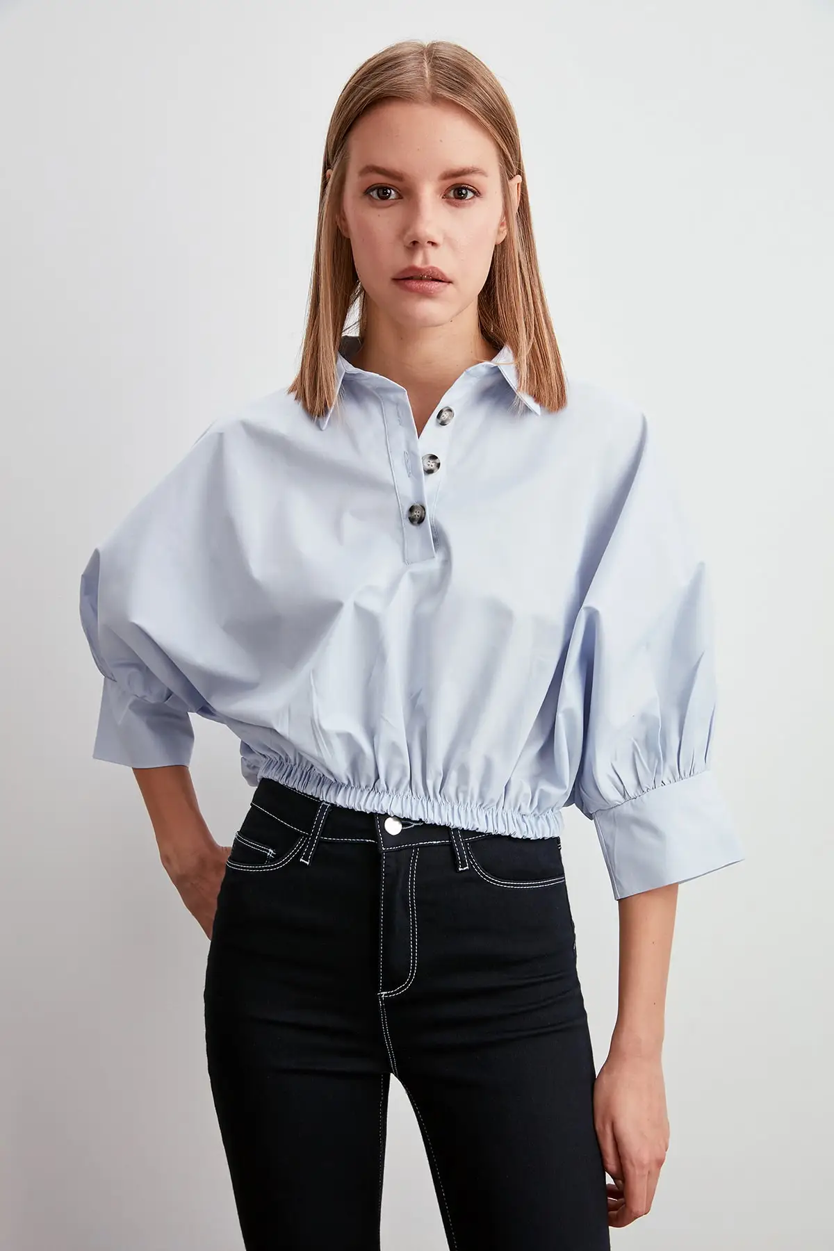 

Trendyol Button Detail Bluz TWOSS20BZ0072