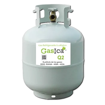 

Gasica Q2 eco-friendly refrigerant Gas canister 5.5 kg. Substitute R404a, R502 Equivanemcia 13.5 kg.
