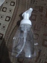 Bomba de mano, dispensador de espuma de jabón líquido de plástico, botella contenedor de espuma transparente, 300ml
