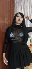 GEMMA Cosplay largo negro recto pelucas sintéticas con flequillo para las mujeres de África americano Lolita de diario fiesta resistente al calor de fibra