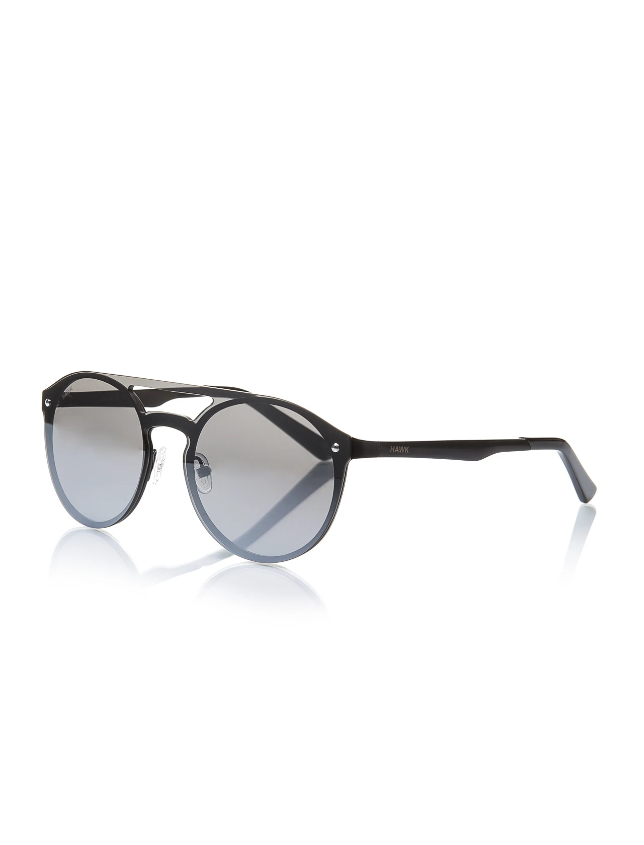 

Unisex sunglasses hw 1667 01 metal black polycarbonate drop aval 56-19-146 hawk