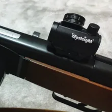 1x40 punto rojo alcance táctico Rifle verde rojo punto colimador punto con 11mm/20mm montaje carril Airsoft aire de caza