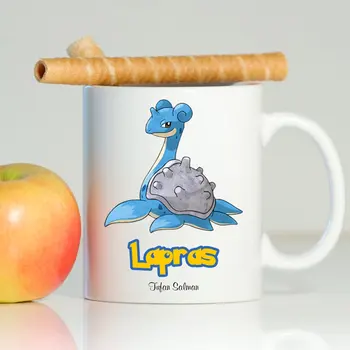 

Personalized Pokemon Lapras White Mug Cup