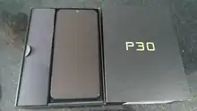 Cubot P30 Teléfono Movil Libre Pantalla 6,3 FHD+ 2340x1080p Doble Lado Vidrio 4GB + 64GB Smartphone Android 9,0 pastel Helio P23 AI Triple Cámara Trasera identificación facial Face ID Octa-Core Batería 4000mAh