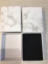 18 ~ 24 Uds de cartón de papel cajas de almacenamiento de caja de transporte para collares brazaletes pendientes cuadrado rectángulo