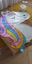 Unicorn Party Balloon Number Globos Rainbow Birthday-Party-Decorations Gradient Kids