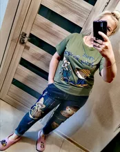 Pantalones vaqueros de tela vaquera estampada con flores para mujer, vaqueros de cintura alta con bolsillos para mamá, Vaqueros rectos ajustados, ropa femenina informal de verano